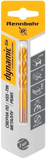Набор сверл Rennbohr 3.5х70мм Dinamic-TIN Р9М3 / 667035 - фото