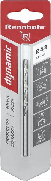 Сверло Rennbohr 4.8х86мм Dinamic P9M3 / 675048 - фото