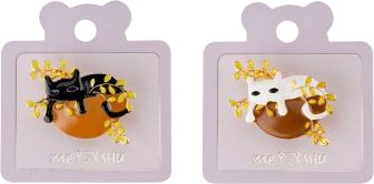 Набор брошей Meshu Cat In Flowers / MS_60495