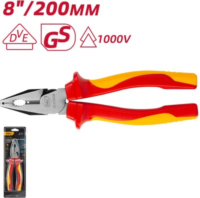 Плоскогубцы Deli EDL512008