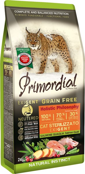 Сухой корм для кошек Primordial Cat Neutered Exi Salmon-Quail / MGSP2202 - фото