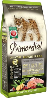 Сухой корм для кошек Primordial Cat Neut Skin & Coat Sal-Tur / MGSP2402 - фото