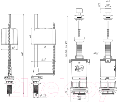 Арматура Ани Пласт WC4550