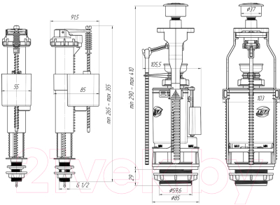 Арматура Ани Пласт WC9510C