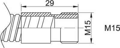 Душевой шланг Rubineta 600019P