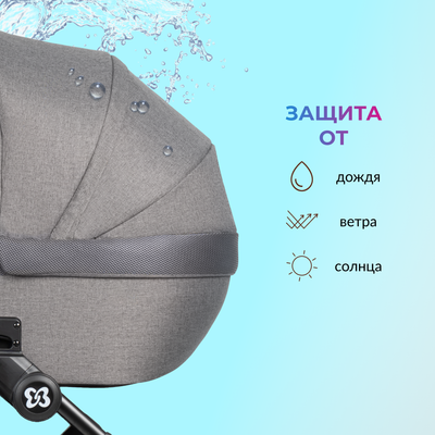 Детская универсальная коляска Farfello Molly Pro 3 в 1 MP-1