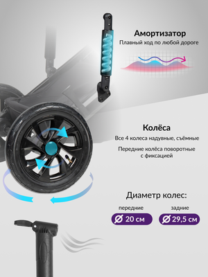 Детская универсальная коляска Farfello Molly Pro 3 в 1 MP-1