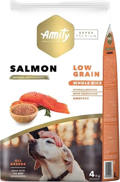 Сухой корм для собак Amity Super Premium с лососем - фото