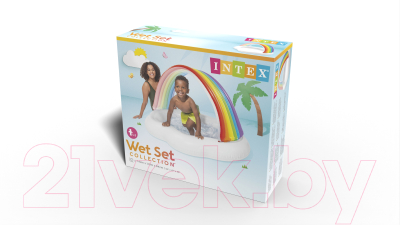 Надувной бассейн Intex Радужное облако / 57141NP