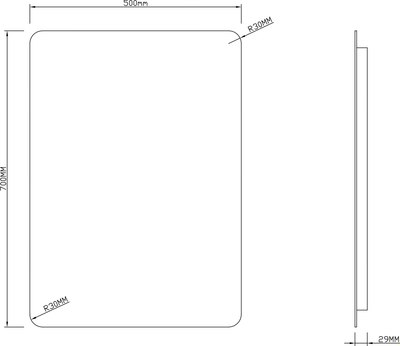 Зеркало Roxen Bella 510055-50ST Smart Touch
