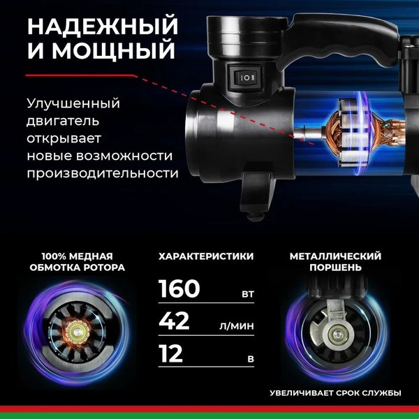 Автомобильный компрессор БелАК Профи-45Ф / БАК.99178