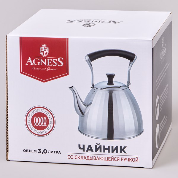 Чайник со свистком Agness 937-910