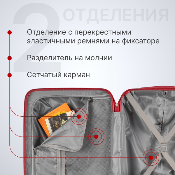 Чемодан на колесах DoubleW YF-PP02