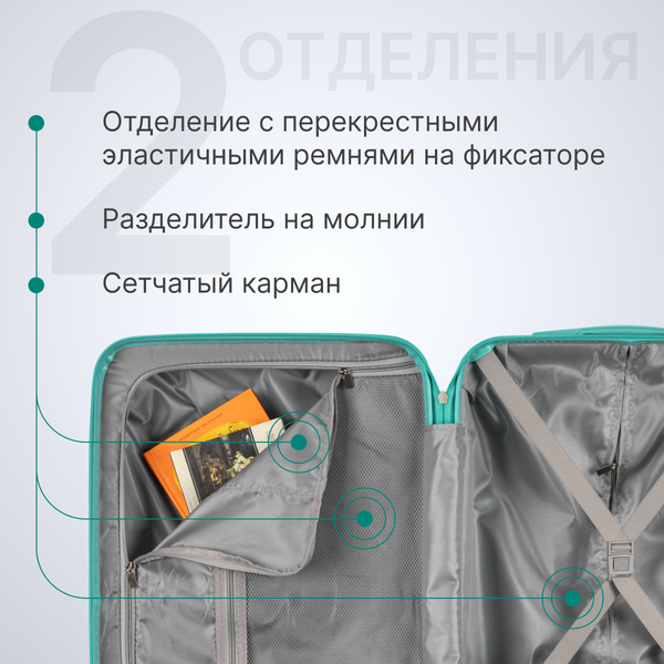 Чемодан на колесах DoubleW YF-PP02