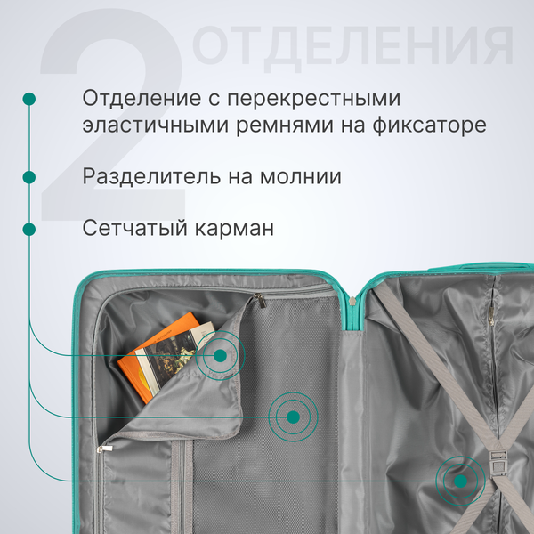 Чемодан на колесах DoubleW YF-PP02