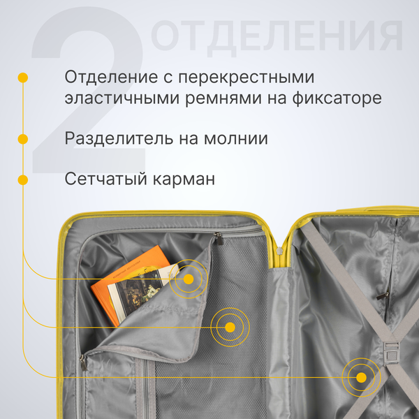 Чемодан на колесах DoubleW YF-PP02.1