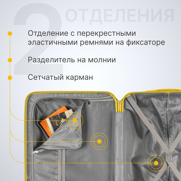 Чемодан на колесах DoubleW YF-PP02.1