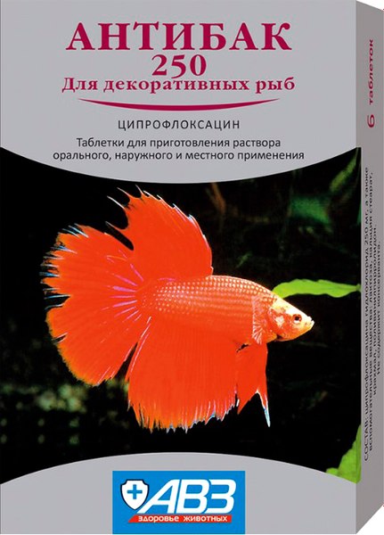Средство для ухода за рыбами Агроветзащита Антибак-250 - фото