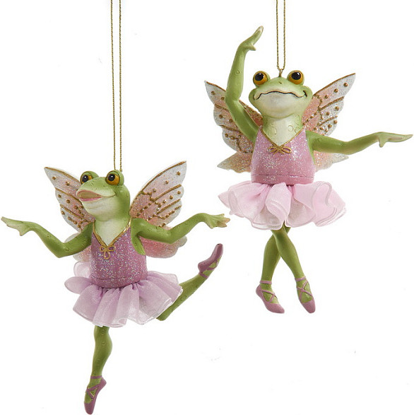 Елочная игрушка Kurt S. Adler Christmas 2024. Лягушка-балерина / E0924