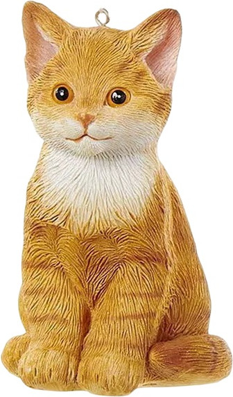 Елочная игрушка Kurt S. Adler Christmas 2024. Рыжий котенок / J7732_1 - фото