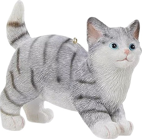 Елочная игрушка Kurt S. Adler Christmas 2024. Серый котенок / J7732_4 - фото