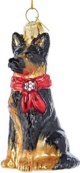Елочная игрушка Kurt S. Adler Noble Gems. Немецкая овчарка / NB0900GS - фото