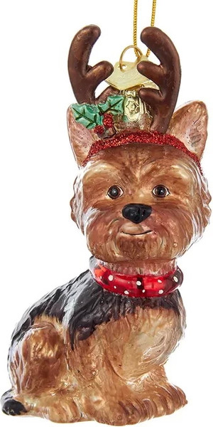 Елочная игрушка Kurt S. Adler Noble Gems. Йоркширский терьер / NB1261YO - фото