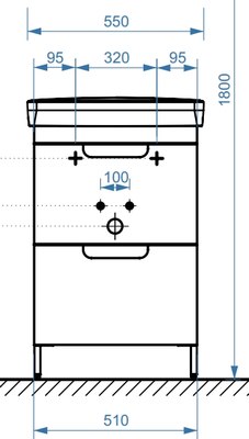 Тумба под умывальник Belux Мадейра Н 55-02