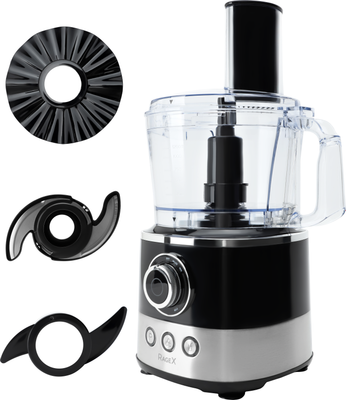 Кухонный комбайн RAGEX R107-015 (черный/серебристый)