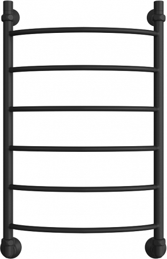 Полотенцесушитель водяной Двин R 80x50 (черный матовый) - фото