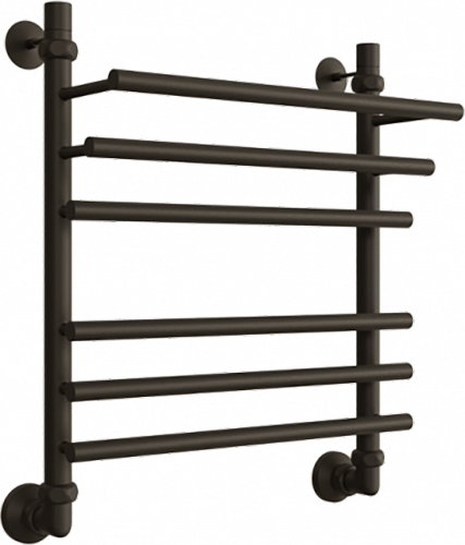 Полотенцесушитель водяной Двин F Primo 60x50 (черный матовый) - фото