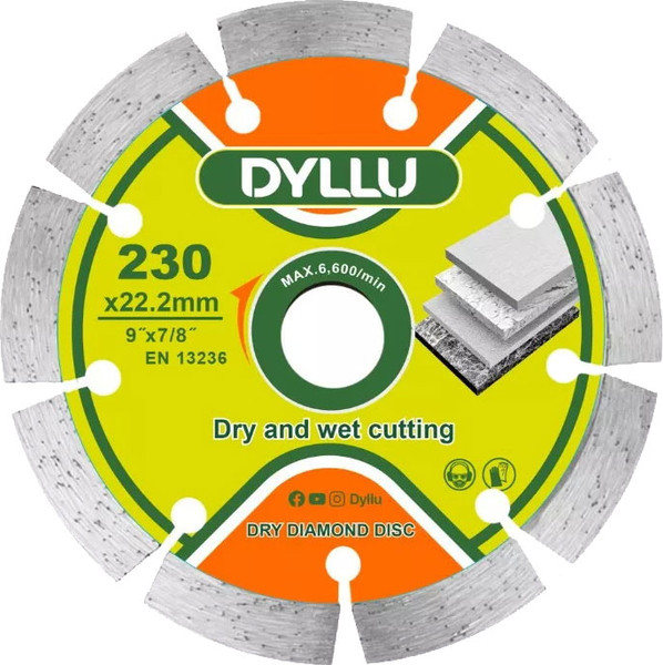 Отрезной диск алмазный DYLLU 230x7.5x22.2мм / DTDC1K05 - фото