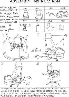 Кресло офисное Woodville Burgos (черный)