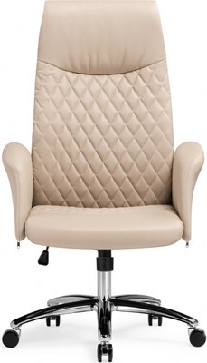 Кресло офисное Woodville Avrora (бежевый/коричневый)