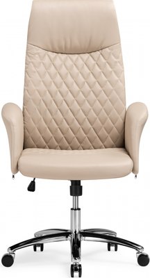 Кресло офисное Woodville Avrora (бежевый/коричневый)