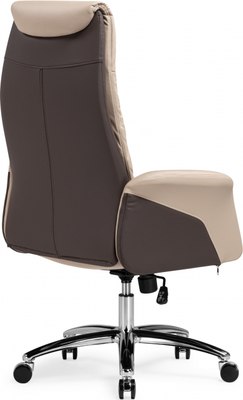 Кресло офисное Woodville Avrora (бежевый/коричневый)