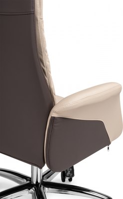 Кресло офисное Woodville Avrora (бежевый/коричневый)