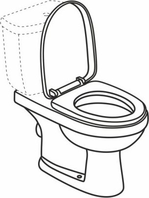 Чаша унитаза напольного AV Engineering AVFTNR2620AB