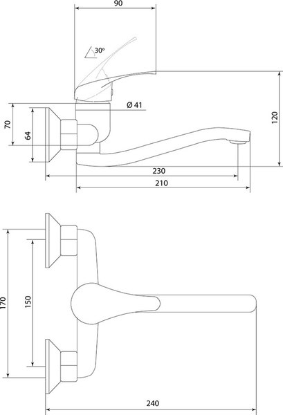 Смеситель Славен СЛ-ОД-П24