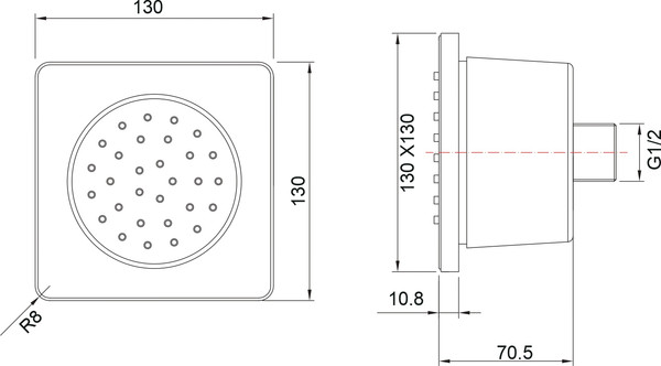 Боковой душ Aquatek AQ2099CR