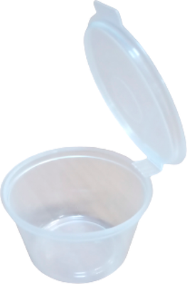 Набор одноразовых контейнеров Паксервис Соусница с накидной крышкой ПП 30мл / 288664 - фото