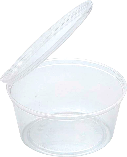 Набор одноразовых контейнеров Паксервис Соусница с накидной крышкой ПП 50мл / 288666 - фото