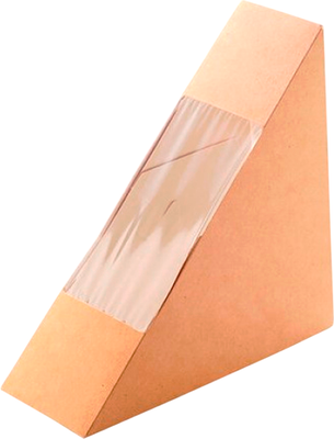 Набор коробок упаковочных для еды Паксервис Eco Sandwich 40 DoEco / 288509 - фото