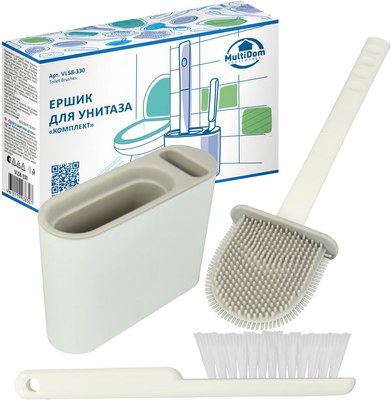 Ершик для унитаза Мультидом Комплект VL58-330