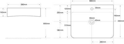 Умывальник Roxen Solo 570160