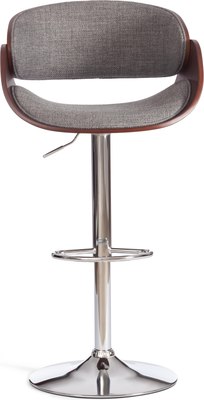 Стул барный Tetchair Lando (серый/орех/хром)