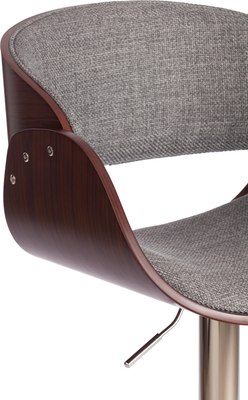 Стул барный Tetchair Lando (серый/орех/хром)