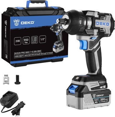 Аккумуляторный гайковерт Deko ZKIS20 Pro Max / 083-1089