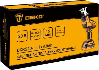 Сабельная пила Deko DKRS20-Li / 083-1059