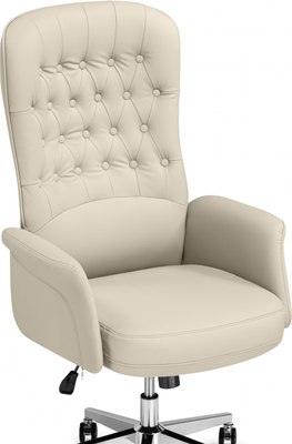 Кресло офисное Woodville Oxford (слоновая кость)